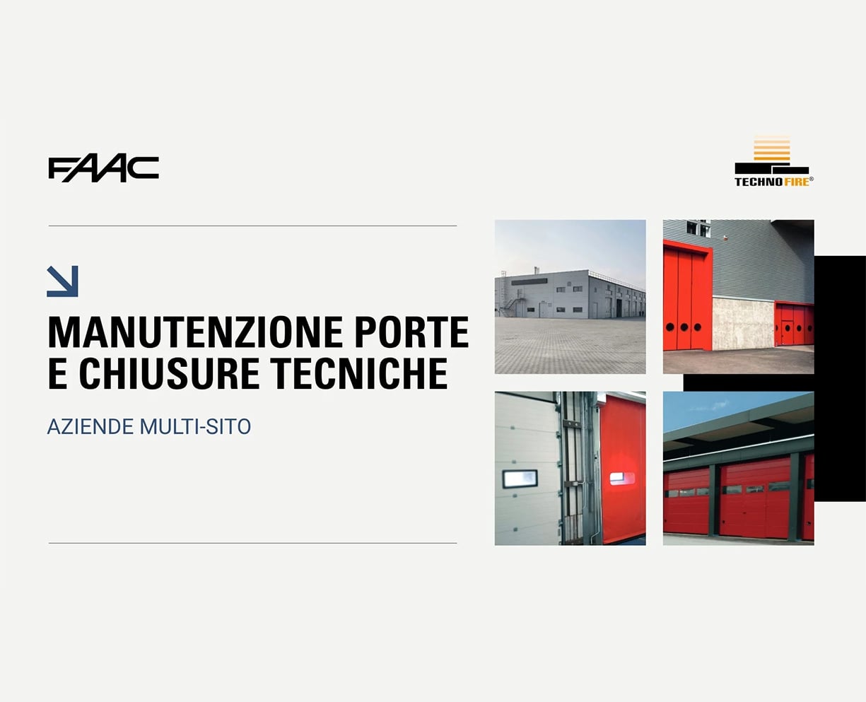 Manutenzione porte e chiusure tecniche per aziende multi-sito